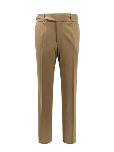 Dolce & Gabbana Stretch Virgin Wool Trouser In Brown