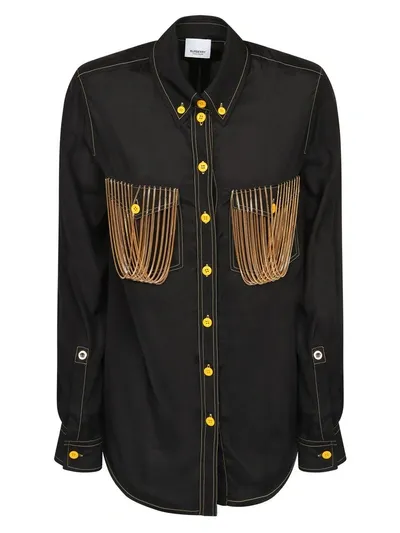 Burberry Tops In Black