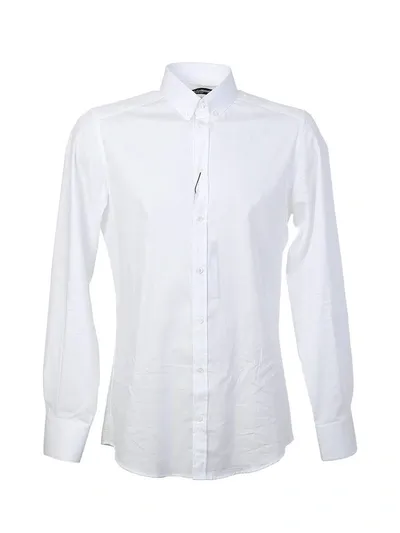 Dolce & Gabbana Long Sleeve Shirt In White