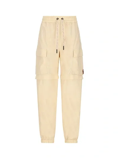 Moncler Grenoble Trousers In Beige