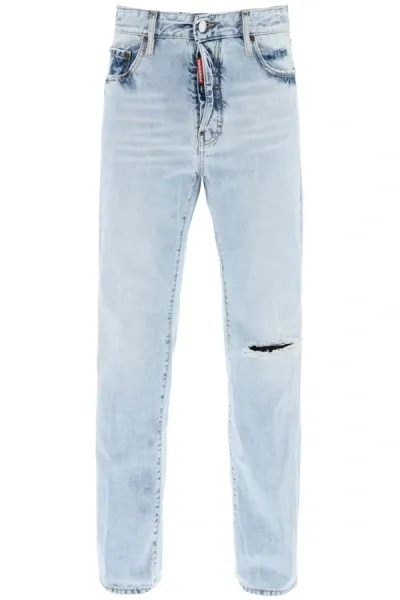 Dsquared2 Jeans Light Palm Beach Wash 642 In Multicolor