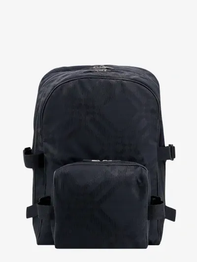 Burberry Man Backpack Man Black Backpacks