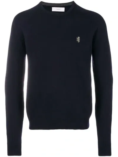 Pringle Of Scotland Round Neck Jumper In Blue