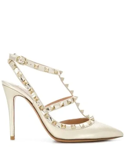 Valentino Garavani 'rockstud' Pumps In Metallic