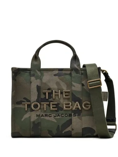 Marc Jacobs The Camo Jacquard Medium Tote  Bags In Green