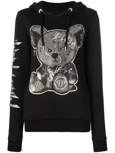 Philipp Plein Printed Sweatshirt In Black