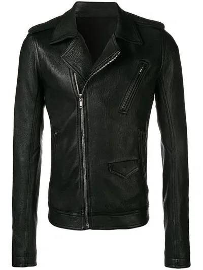 Rick Owens Tailored Biker Jacket In Black