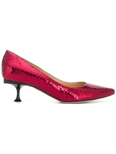 Sergio Rossi Sr Milano Pumps In Red