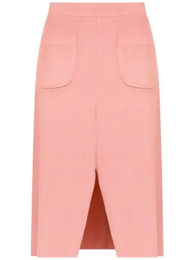 Olympiah Vicenzo Midi Skirt In Pink