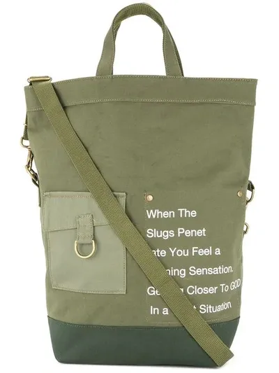 Makavelic Rico M65 Tote Bag In Green