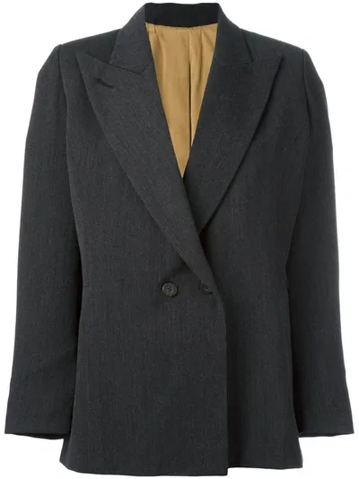 Pre-owned Jean Paul Gaultier Vintage Peaked Lapel Blazer In Grey