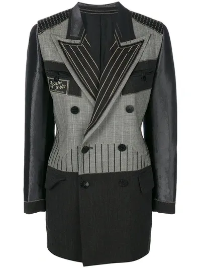 Pre-owned Jean Paul Gaultier Vintage Double-breasted Tailored Jacket In Grey