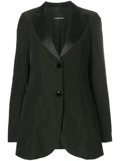 Pre-owned Giorgio Armani Classic Fitted Blazer In Black