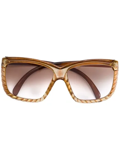 Dior 1960s Rope Effect Oversized Glasses