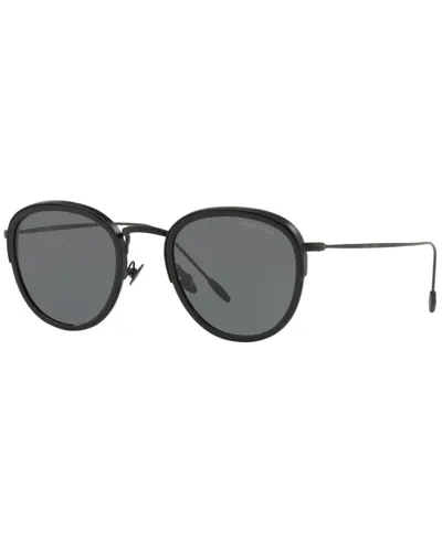 Giorgio Armani Ar6068 Black Male Sunglasses - Atterley In Grey