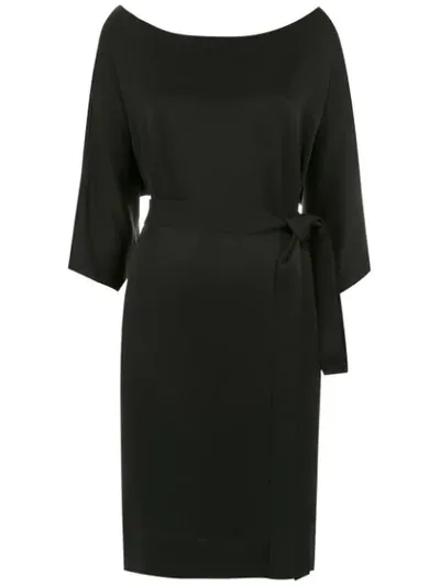 Gloria Coelho Batwing Sleeves Dress In Black