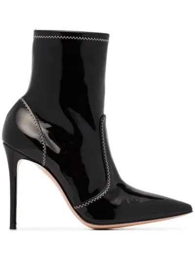 Gianvito Rossi Black Craze 105 Patent Leather Boots