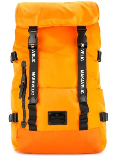 Makavelic Double Belt Daypack In Orange