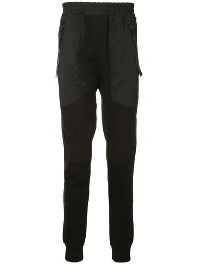 Les Benjamins Technical Track Pants In Black