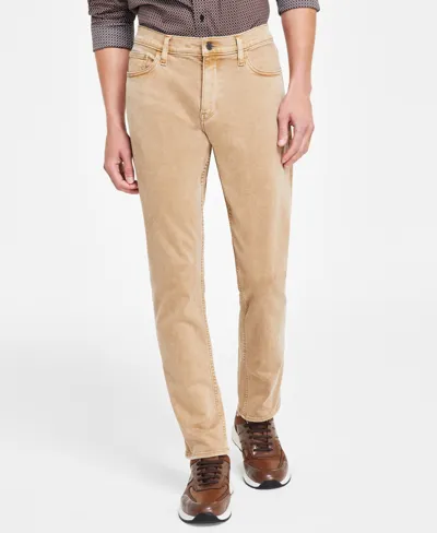 Michael Kors Parker Five-pocket Stretch Straight Fit Pants In Dean (camel)