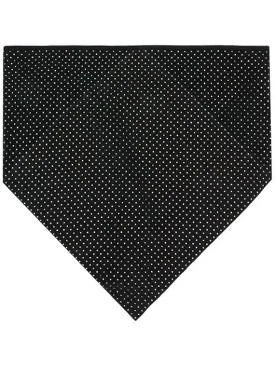 Saint Laurent Studded Scarf In Black