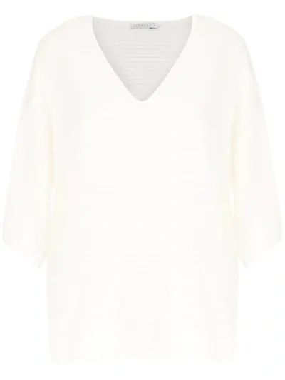 Alcaçuz Knit Gloss Blouse In White