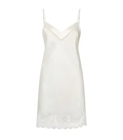 Simone Perele Silk Nightgown In Ivory