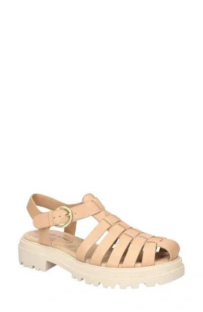 Bella Vita Sinclaire Fisherman Sandal In Natural Leather