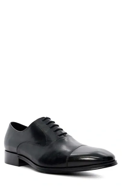 Dune London Solver Cap Toe Oxford In Black