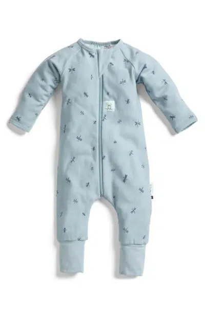 Ergopouch Kids' 1.0 Tog Long Sleeve Layering Romper In Dragonflies