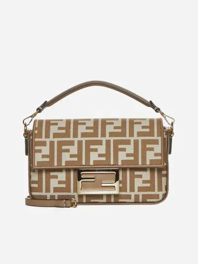 Fendi Baguette Mini Bag In Beige,sand