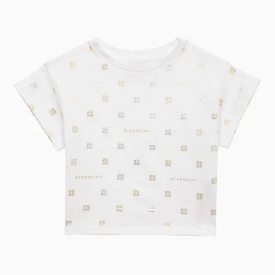 Givenchy Kids' White Cotton T-shirt With Logo