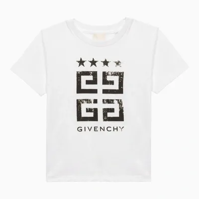 Givenchy Kids' White Cotton T-shirt With Logo