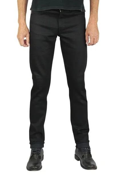 Hiroshi Kato The Pen Slim Fit Jeans In Black Raw