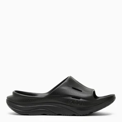 Hoka One One Black Ora Recovery Slide 3