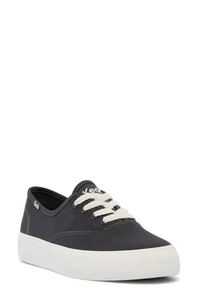 Keds Champion Platform Sneaker In Black Canvas