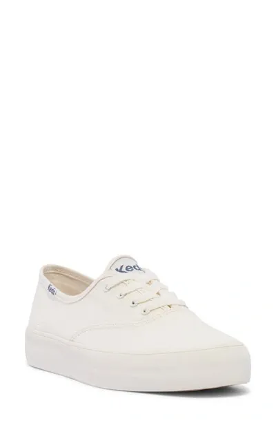 Keds Champion Platform Sneaker In White Canvas