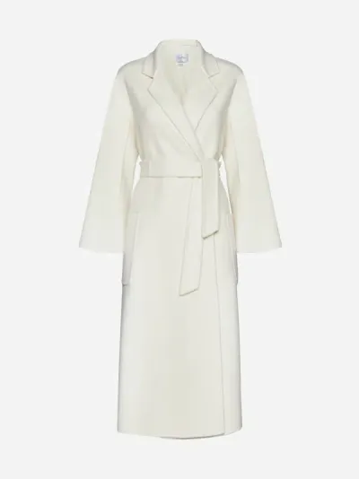 Max Mara Ludmilla Cashmere Coat In Ivory