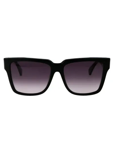 Max Mara Square Frame Sunglasses In Black