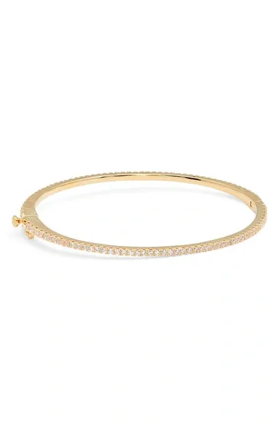 Nordstrom Delicate Cubic Zirconia Eternity Bangle In Clear- Gold