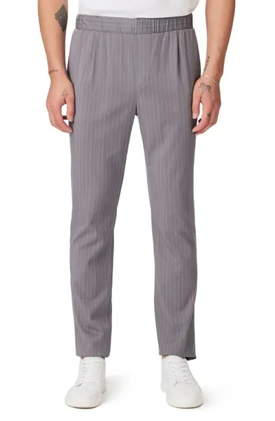 Paige Snider Pinstripe Pull-on Pants In Evening Birch