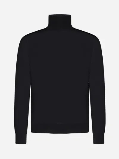 Piacenza 1733 Wool Turtleneck In Black