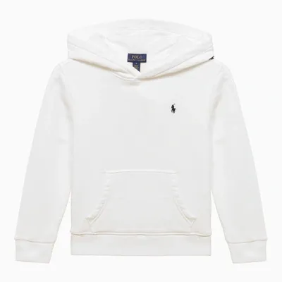 Polo Ralph Lauren Kids' White Cotton Hoodie