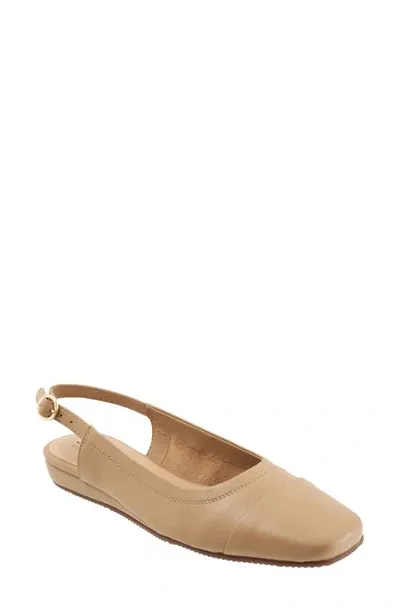 Softwalk Vittoria Slingback Flat In Nude