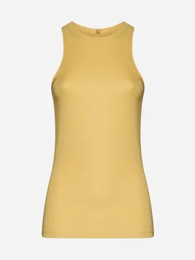 Totême Viscose-blend Tank Top In Cornsilk