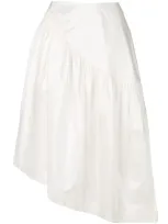 Simone Rocha Frilled Midi Skirt In White