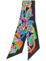 Ferragamo Tropical Gancini Print Scarf