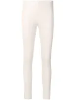 Manokhi Leather Leggings In Pink