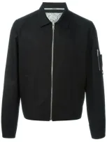 Kenzo Back Logo Print Lightweight Jacket In Black