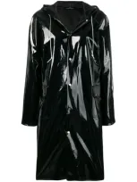 Rokh Button-up Waterproof Coat In Black